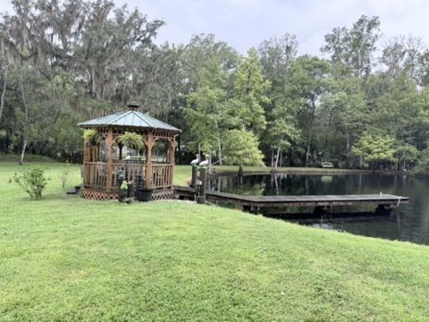 Gazebo and dock on the water in Putnam County